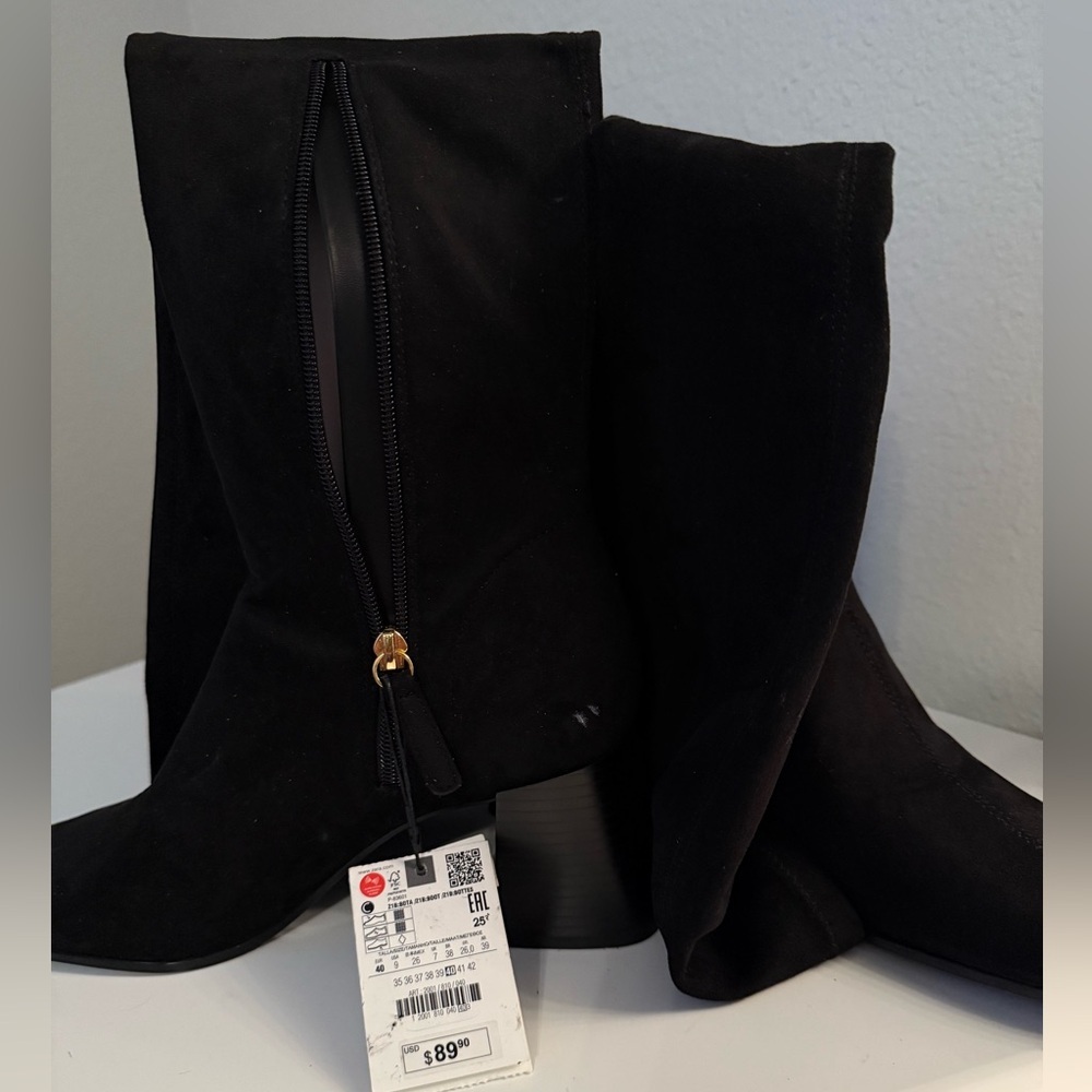 Zara Black Lace Up Boots - Picture 4 of 4